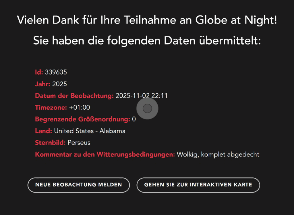 recap after submitting data