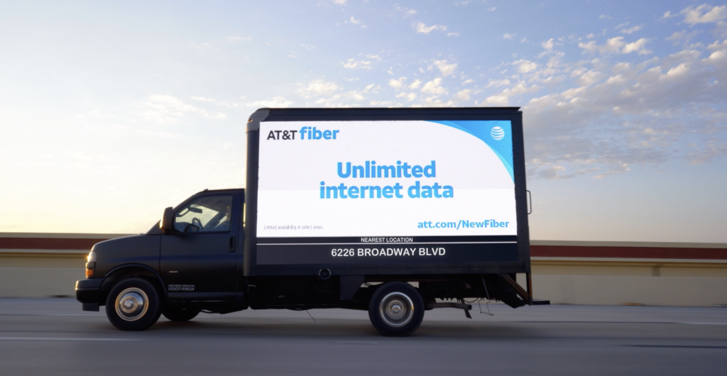 picture of a mobile billboard