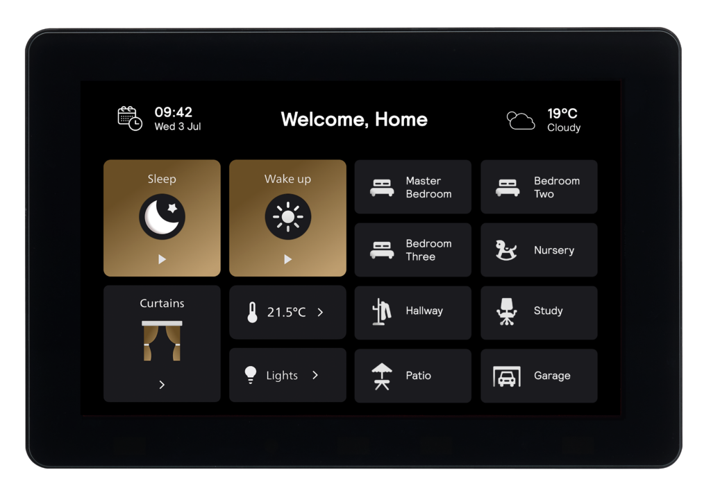 home screen of Dynalite